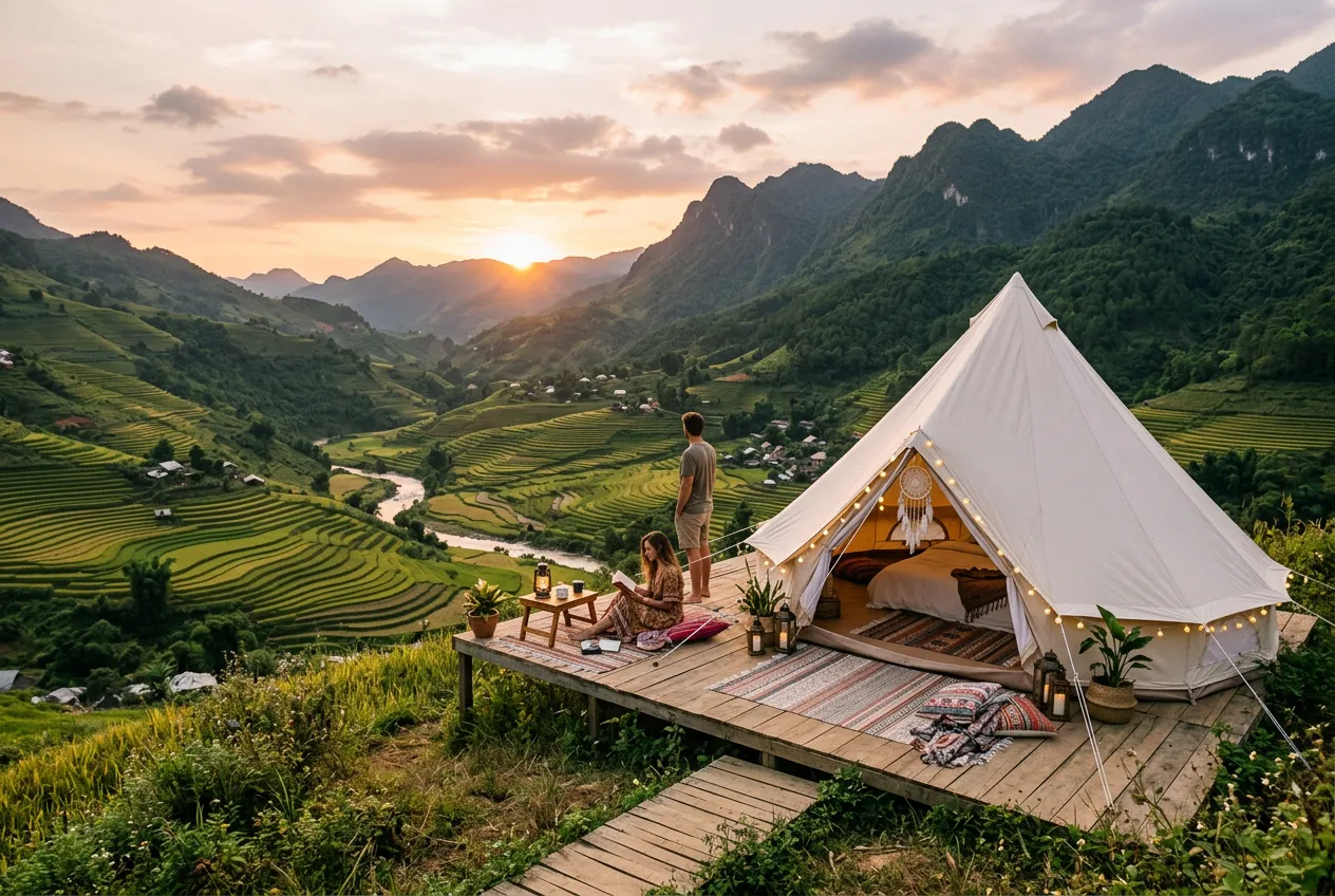 Lều Vintage tại Bảo Sam Camping