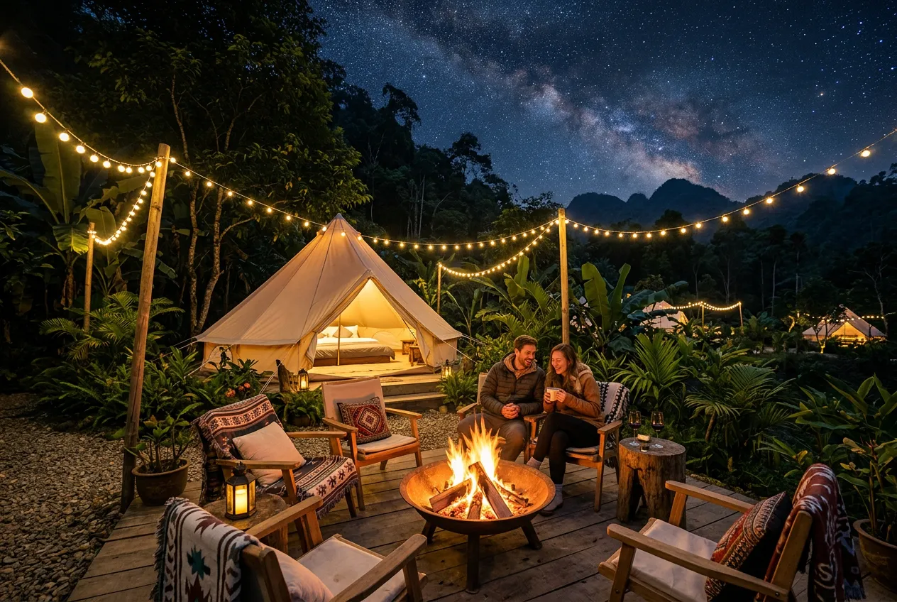 Lửa trại tại K'BIN CAMP