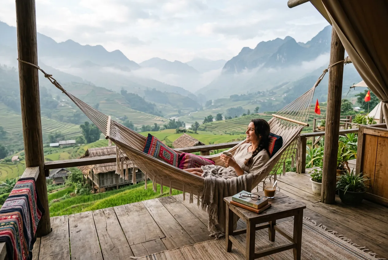 View hồ tại K'BIN CAMP